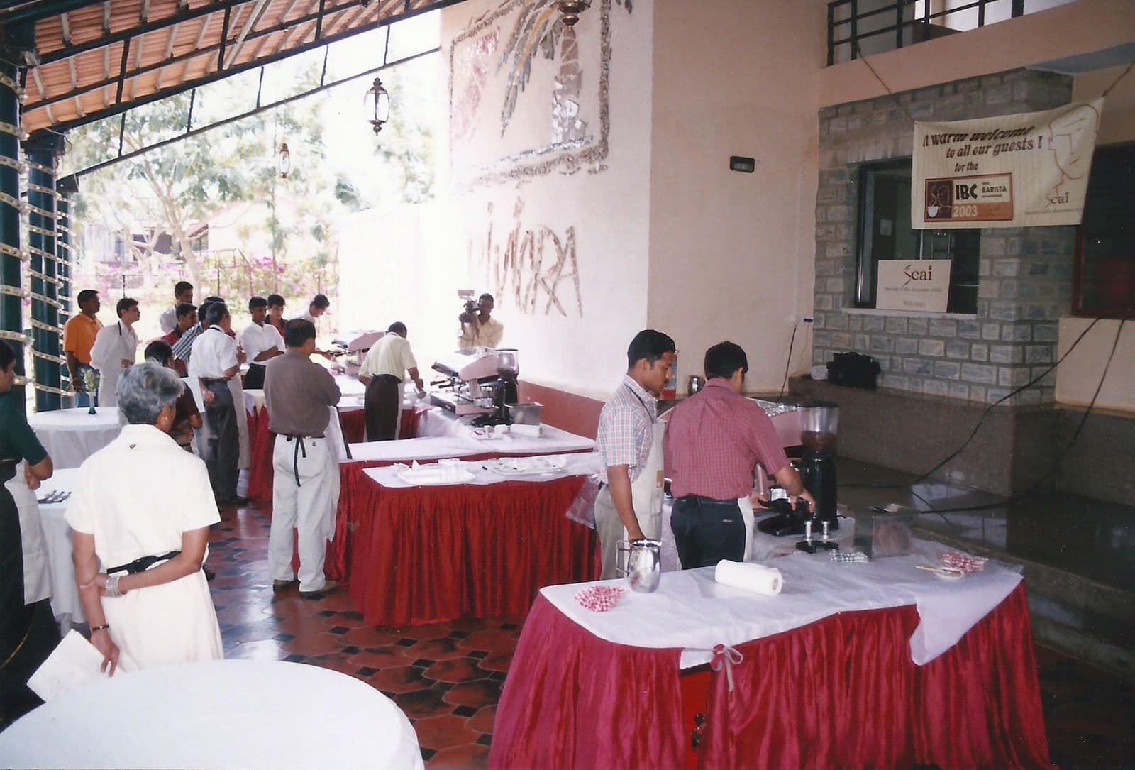 Competition floor at the India Barista Championship 2004