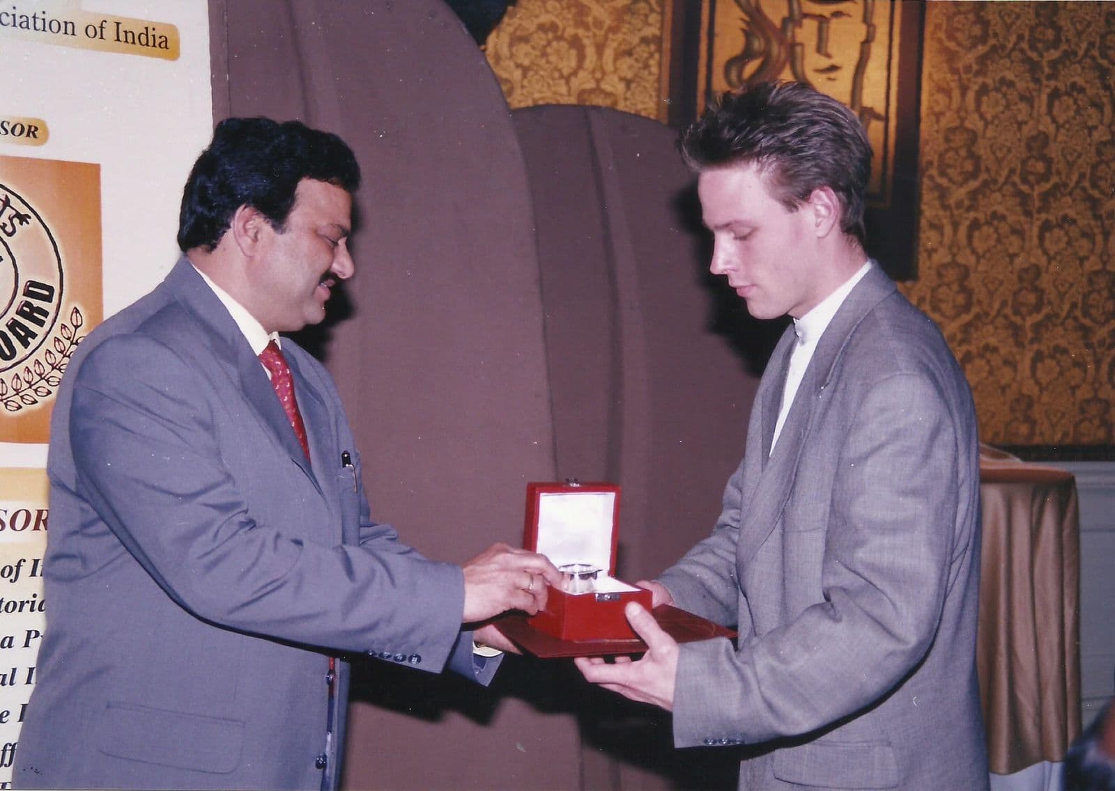 Award presentation at the championship